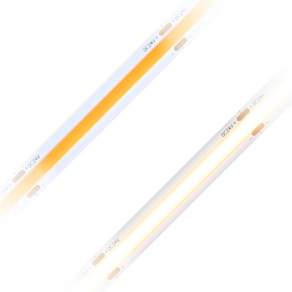 COB512燈每米單色工程裝飾照明可調(diào)燈帶DC24V